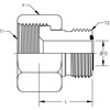 World Wide Fittings Female Flat Face O-Ring to Male Flat Face O-Ring Reducer 4015X16X10